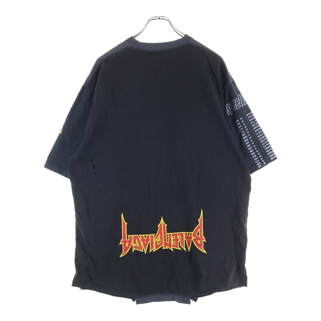 BALENCIAGA(バレンシアガ) SPEED HUNTERS UPSIDE DOWN TSHIRT スピード ハンターズ アップサイド ダウン 半袖Tシャツ カットソー クルーネック ブラック 698811