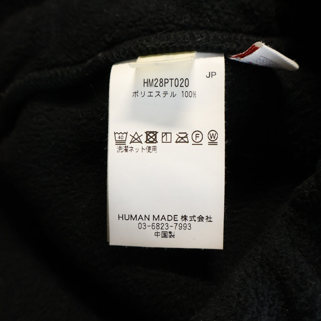 HUMAN MADE(ヒューマンメイド) FLEESE PANTS フリースパンツ シロクマ ブラック HM28PT020