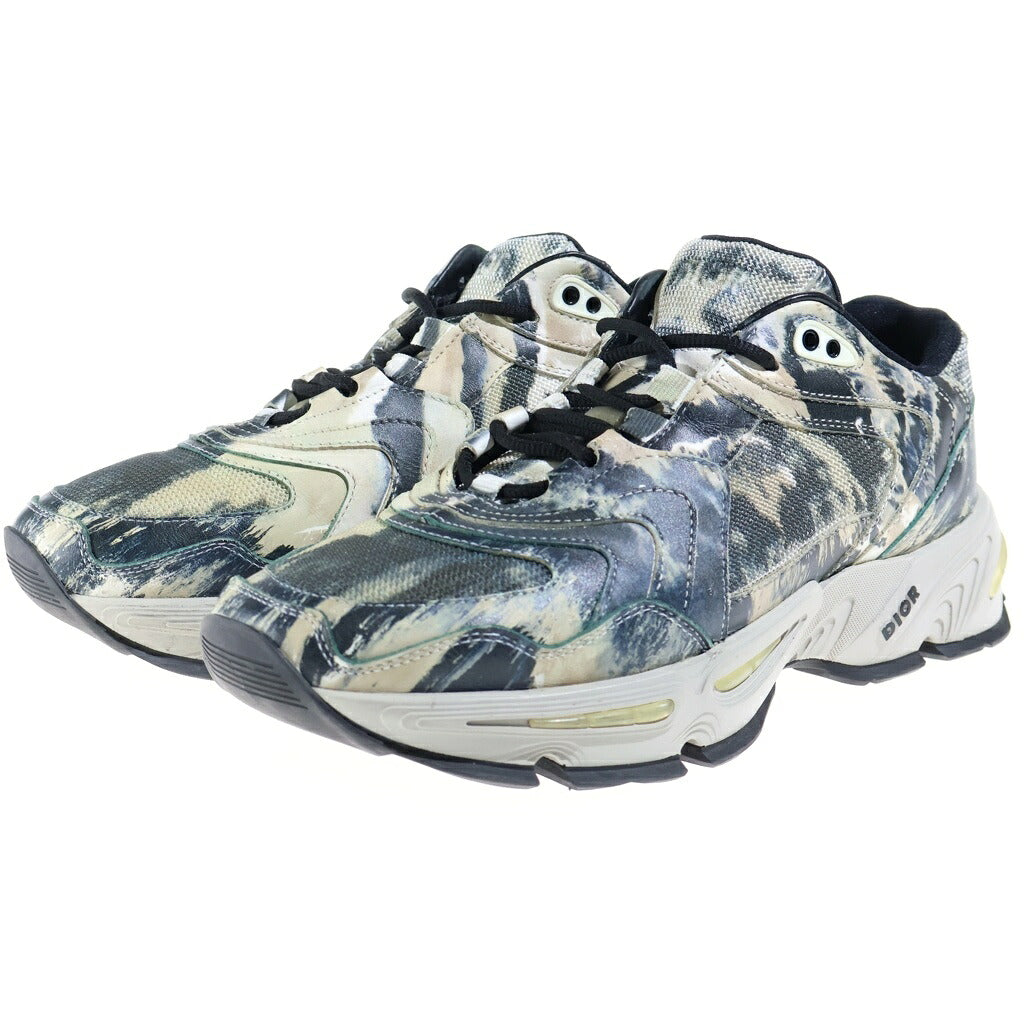 Dior HOMME(ディオールオム) ×SHAWN STUSSY CD1 ショーン ステューシー カモ柄 レースアップ ローカットスニーカー マルチ 3SN260ZBK