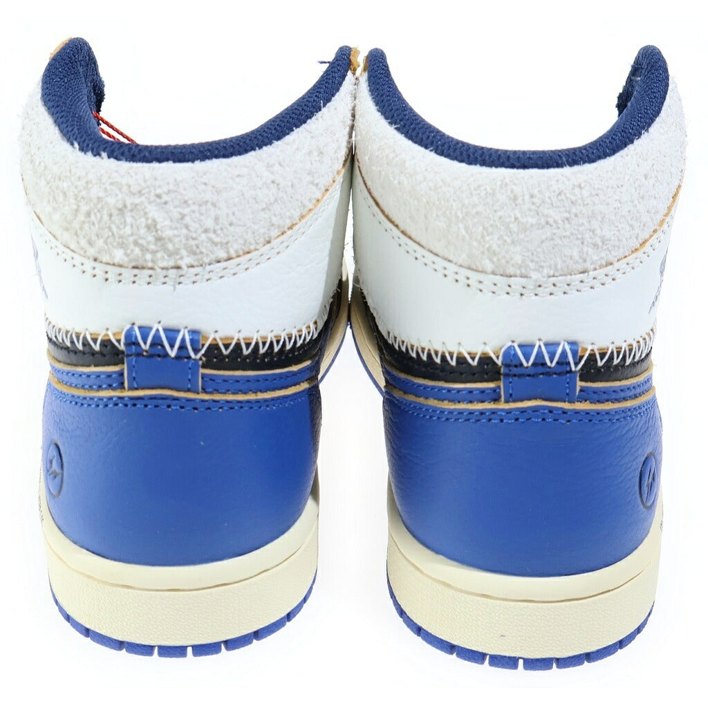 NIKE(ナイキ) ×UNION ×fragment Air Jordan 1 High Sport Royal IO7847-001 ×ユニオン ×フラグメント エアジョーダン1 ハイカットスニーカー OG スポーツロイヤル ブラック/ブルー/ホワイト US4.5/23.5cm レディース