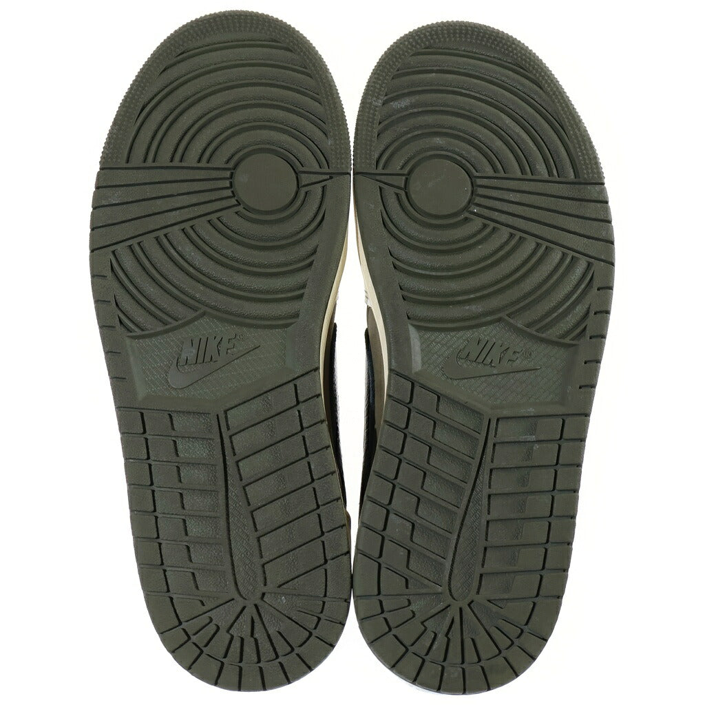 NIKE(ナイキ) ×TRAVIS SCOTT AIR JORDAN 1 LOW OG REVERSE OLIVE トラヴィススコット エアジョーダン1 リバース オリーブ ローカットスニーカー ホワイト/カーキ US9.5/27.5cm DM7866-200