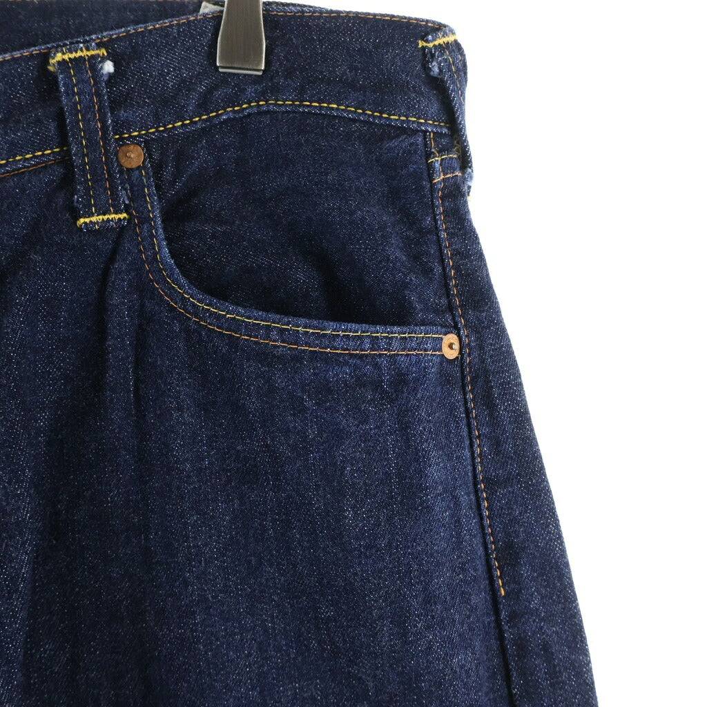 EVISU(エビス) カモメマーク マルチポケット デニムパンツ ワイドパンツ インディゴ