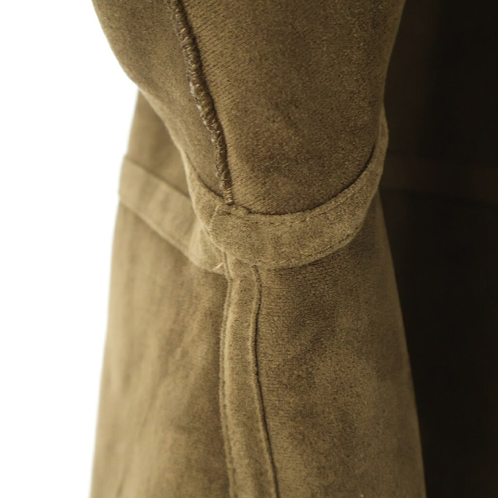 NO BRAND(ノーブランド) UGG OZLANA(アグ オズラナ) Logo Fur Trimmed Reversible Shearling Coat シープスキン 裏地ボア リバーシブルジャケット ブラウン レディース