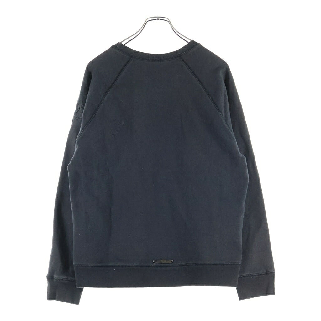 CHROME HEARTS(クロムハーツ) Y NOT SWTSHRT GYN U PAPER JAM クロスパッチ クルーネックスウェットトレーナー ブラック