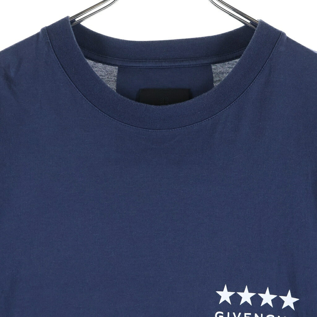 GIVENCHY(ジバンシィ) Star T-Shirt スタープリント 半袖Tシャツ ネイビー BM71JA3YJ5