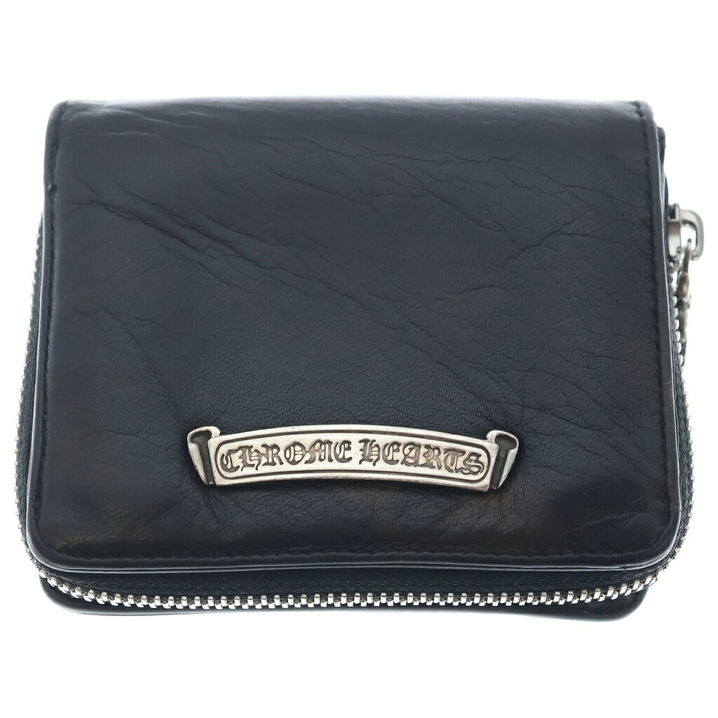 CHROME HEARTS(クロムハーツ) SQ ZIP BILL スクエア ジップ ウォレット レザーウォレット 二つ折り財布 カモフラ ブラウン