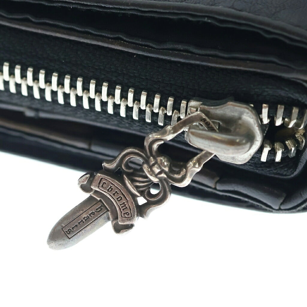 CHROME HEARTS(クロムハーツ) SQ ZIP BILL スクエア ジップ ウォレット レザーウォレット 二つ折り財布 カモフラ ブラウン