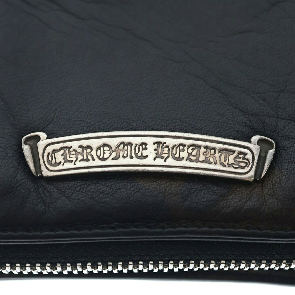 CHROME HEARTS(クロムハーツ) SQ ZIP BILL スクエア ジップ ウォレット レザーウォレット 二つ折り財布 カモフラ ブラウン