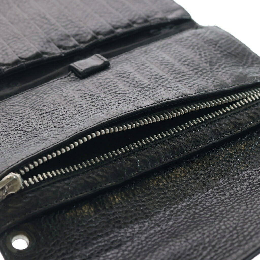 CHROME HEARTS(クロムハーツ) WAVE ウェーブ レザーウォレット 財布 ブラック