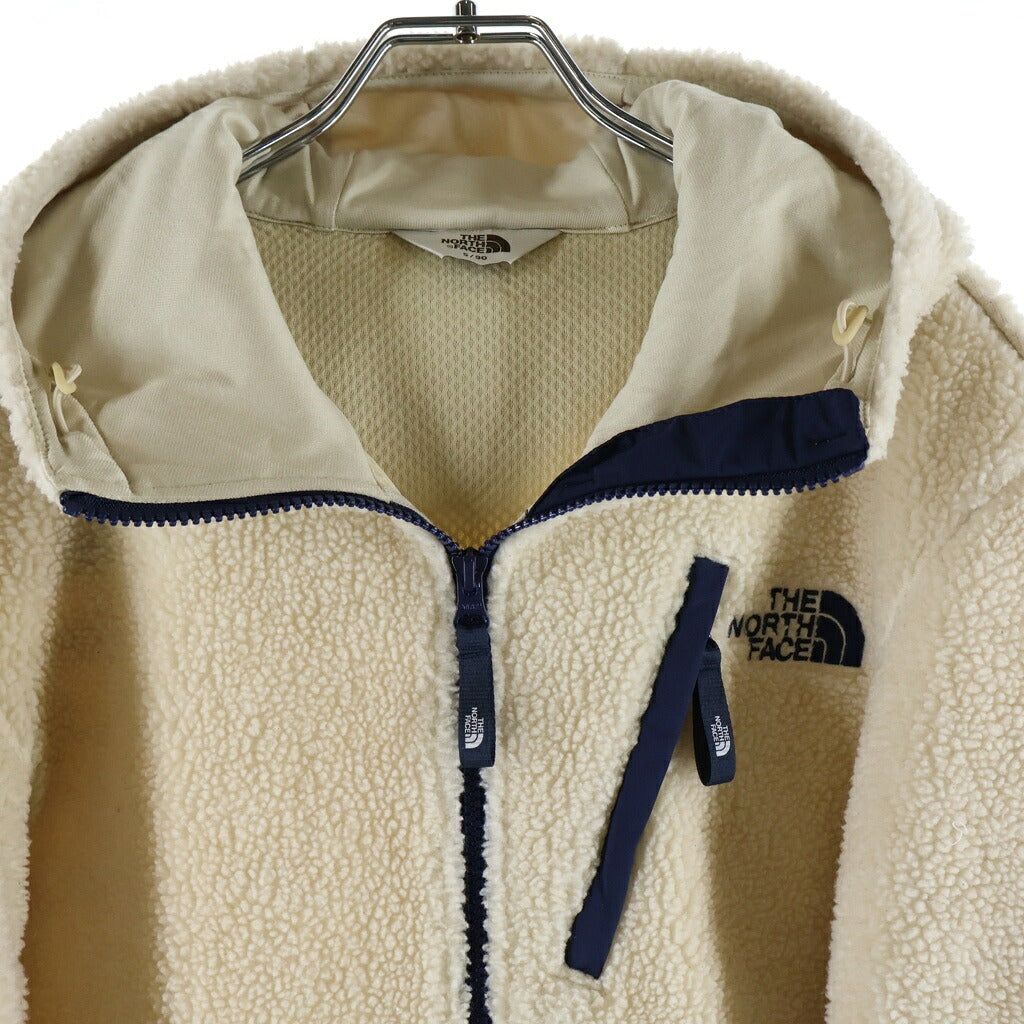 THE NORTH FACE(ザノースフェイス) RIMO FLEECE HOOD JACKET リモ フリース フードジャケット パーカー ブルゾン アウター ジップアップ ロゴ アイボリー NJ4FL53J