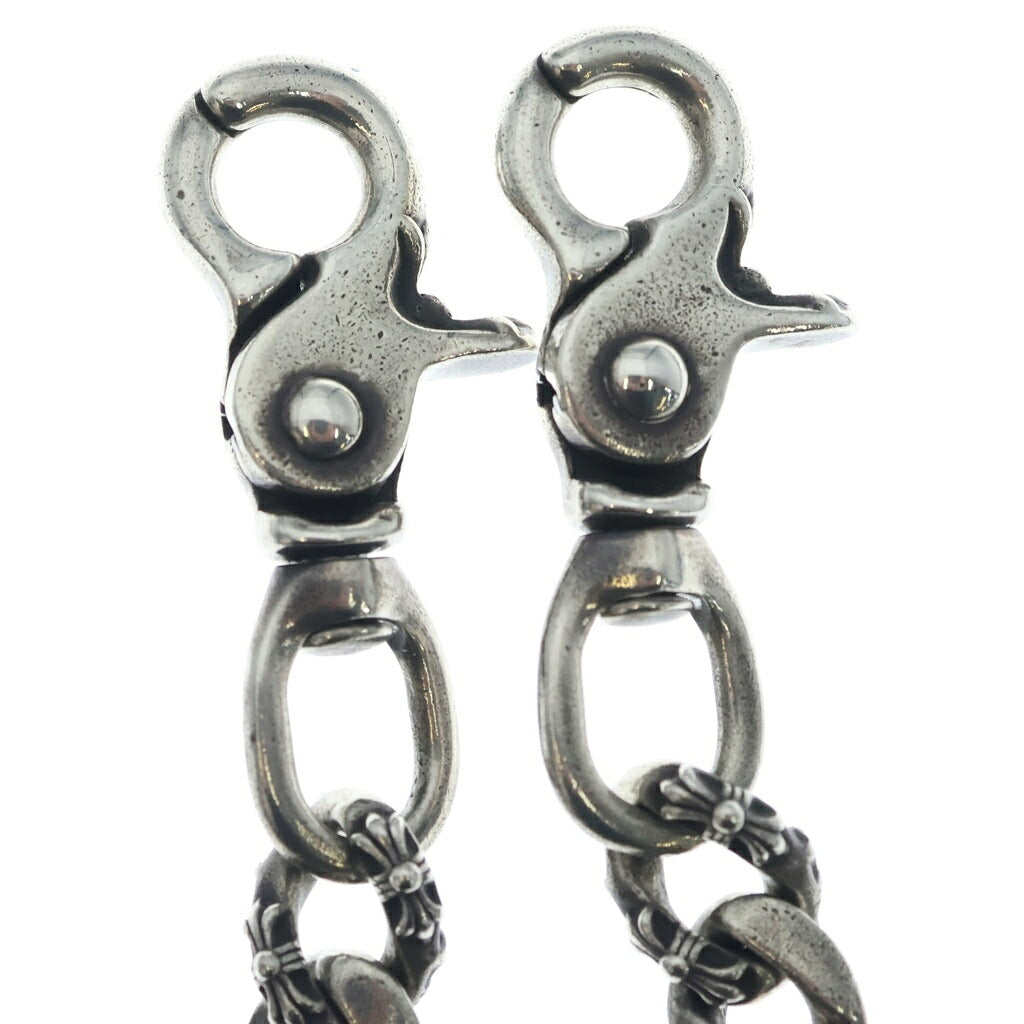 CHROME HEARTS(クロムハーツ) FANCY LONG-T/2クリップロングファンシー ウォレットチェーン シルバー BCA075