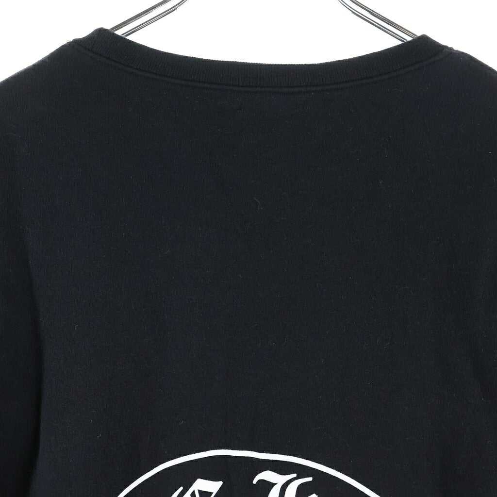 CHROME HEARTS(クロムハーツ) SWTSHRT PLVR 袖フローラルバックホースシュープリントスウェット パーカー ブラック