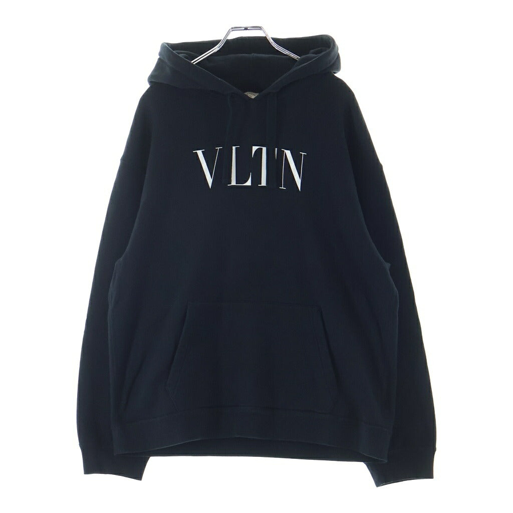 VALENTINO(ヴァレンティノ) VLTN PRINT HOODIE VV3MF14F3TV ロゴプリント プルオーバー パーカー フーディー ブラック