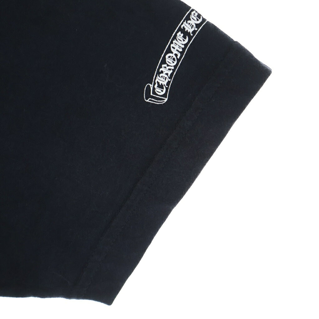 CHROME HEARTS(クロムハーツ) OLD スクロールラベル 半袖Tシャツ カットソー クルーネック ブラック