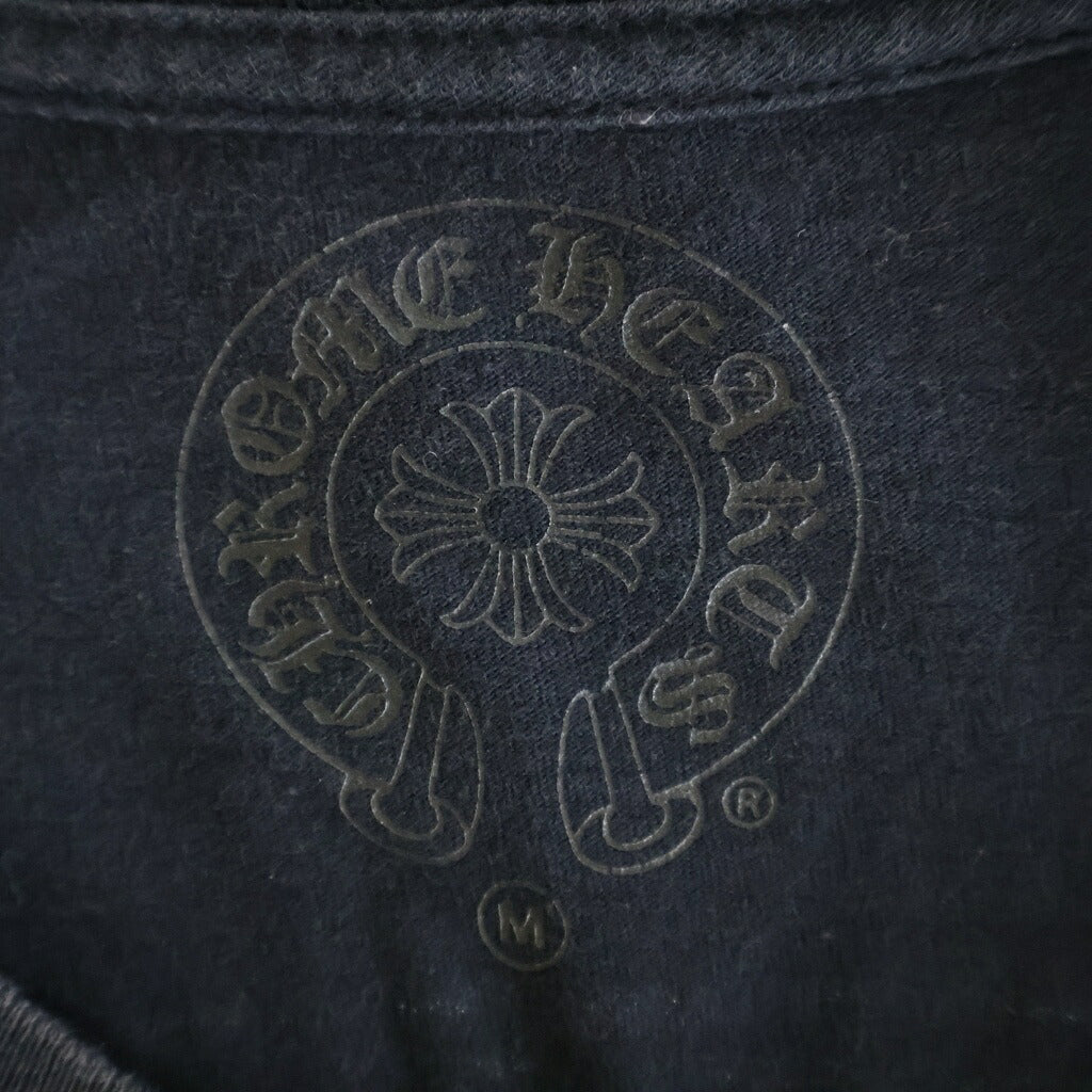 CHROME HEARTS(クロムハーツ) OLD スクロールラベル 半袖Tシャツ カットソー クルーネック ブラック