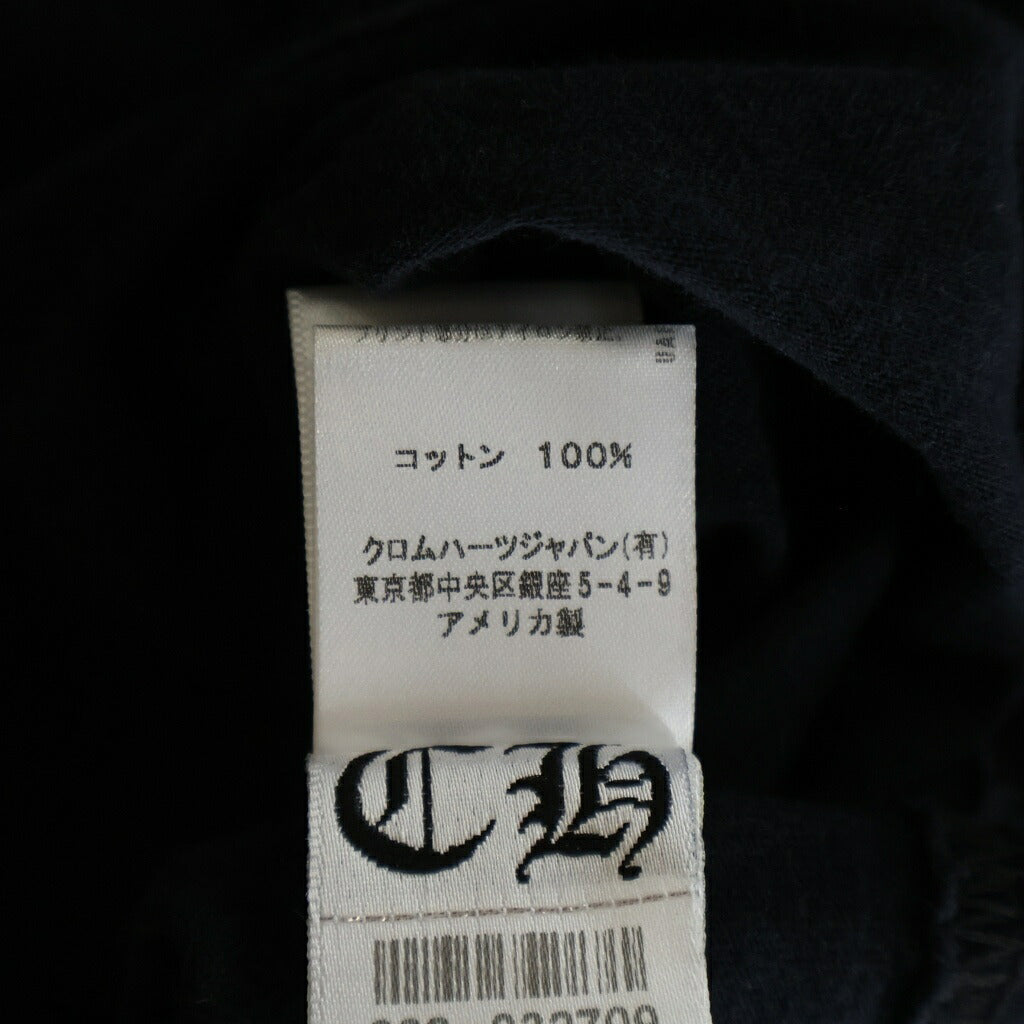 CHROME HEARTS(クロムハーツ) OLD スクロールラベル 半袖Tシャツ カットソー クルーネック ブラック