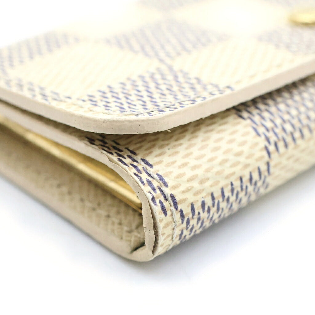 LOUIS VUITTON(ルイヴィトン) ダミエ アズール ミュルティクレ ゴールド金具 4連 キーケース アイボリー N60020