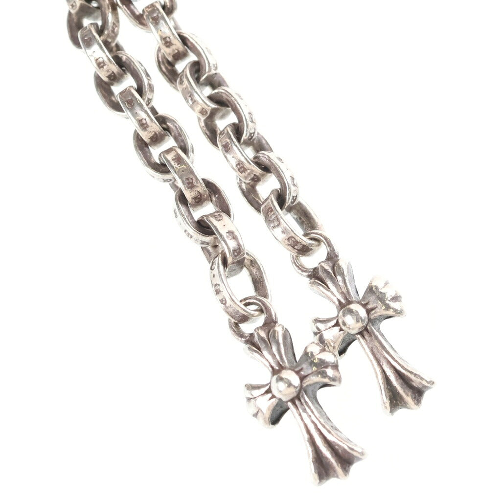 CHROME HEARTS(クロムハーツ) 3 SIDE ZIP サイドジップ レザー ピラミッドスタッズ ベイビーファット ウォレット 財布 ブラック