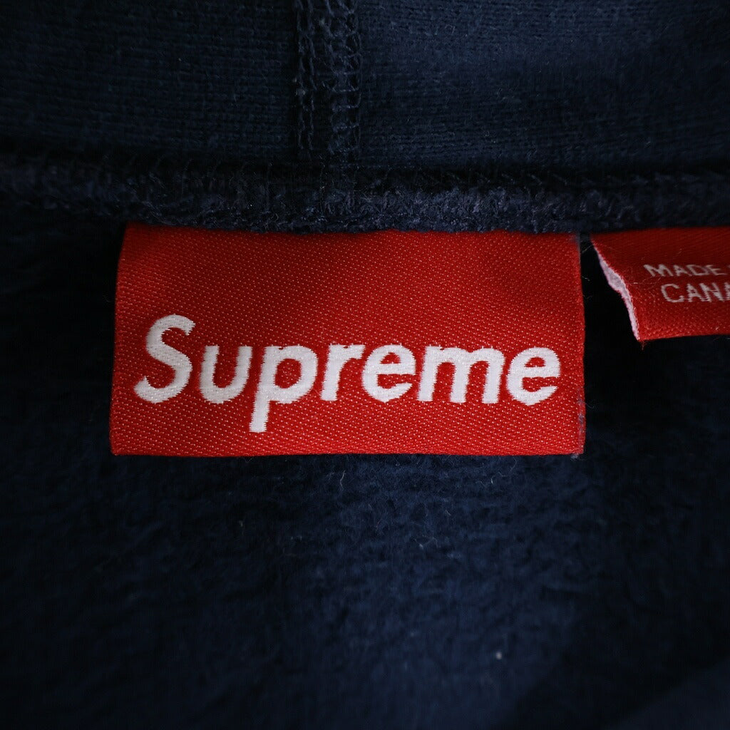 SUPREME(シュプリーム) 10AW Small Box Logo Hooded Sweatshirt スモールボックスロゴ プルオーバースウェットパーカー フーディー ネイビー