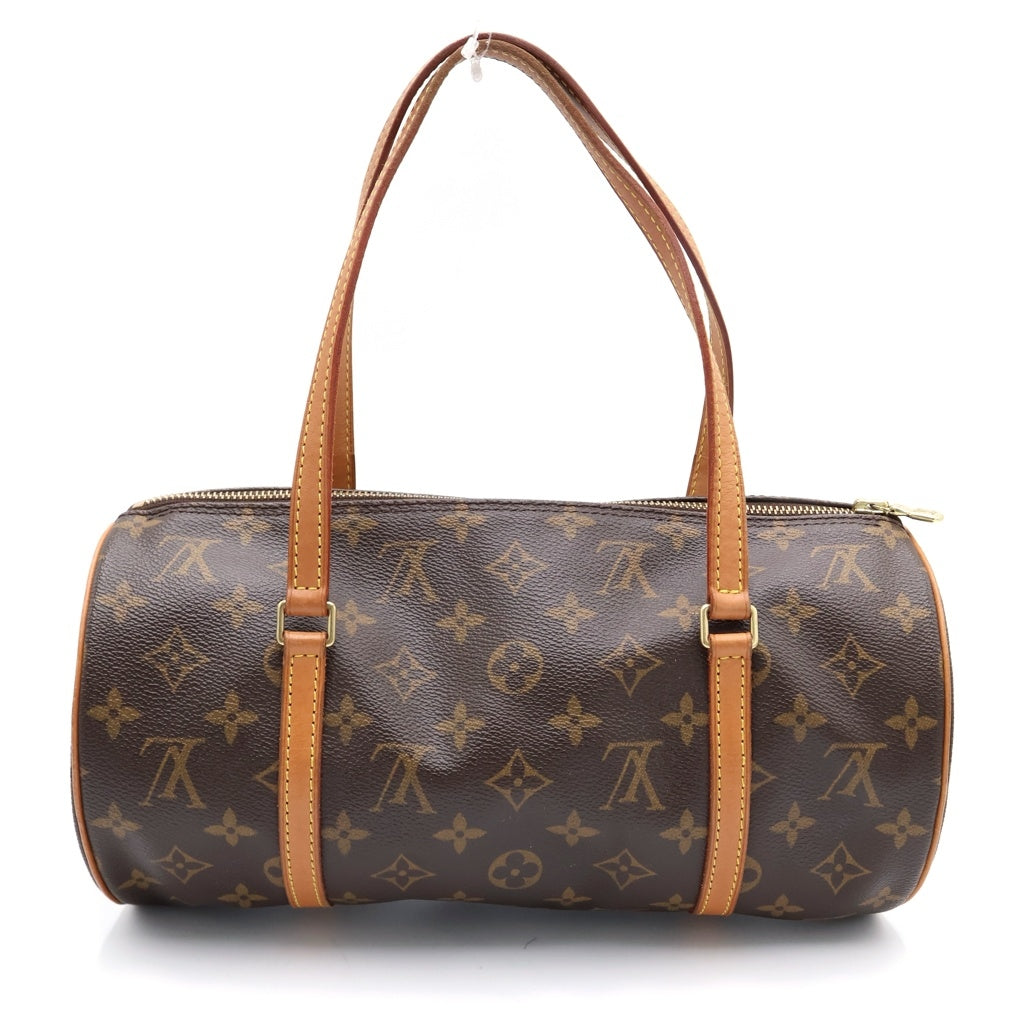 LOUIS VUITTON(ルイヴィトン) モノグラム パピヨン30 ハンドバッグ ブラウン PVCレザー M51385 ゴールド金具 レディース