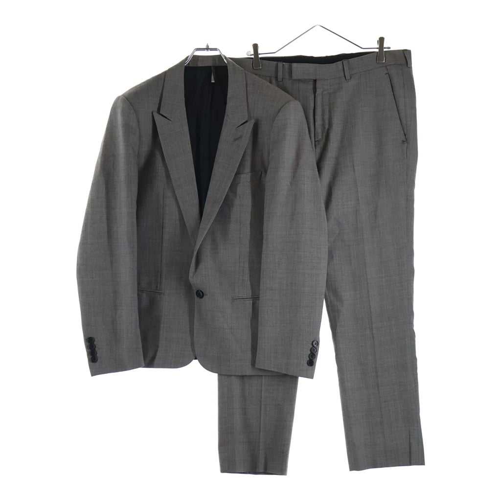 Dior HOMME(ディオールオム) 06SS エディ期 ウール 1B テーラードジャケット セットアップスーツ パンツ グレー 6EH1021830