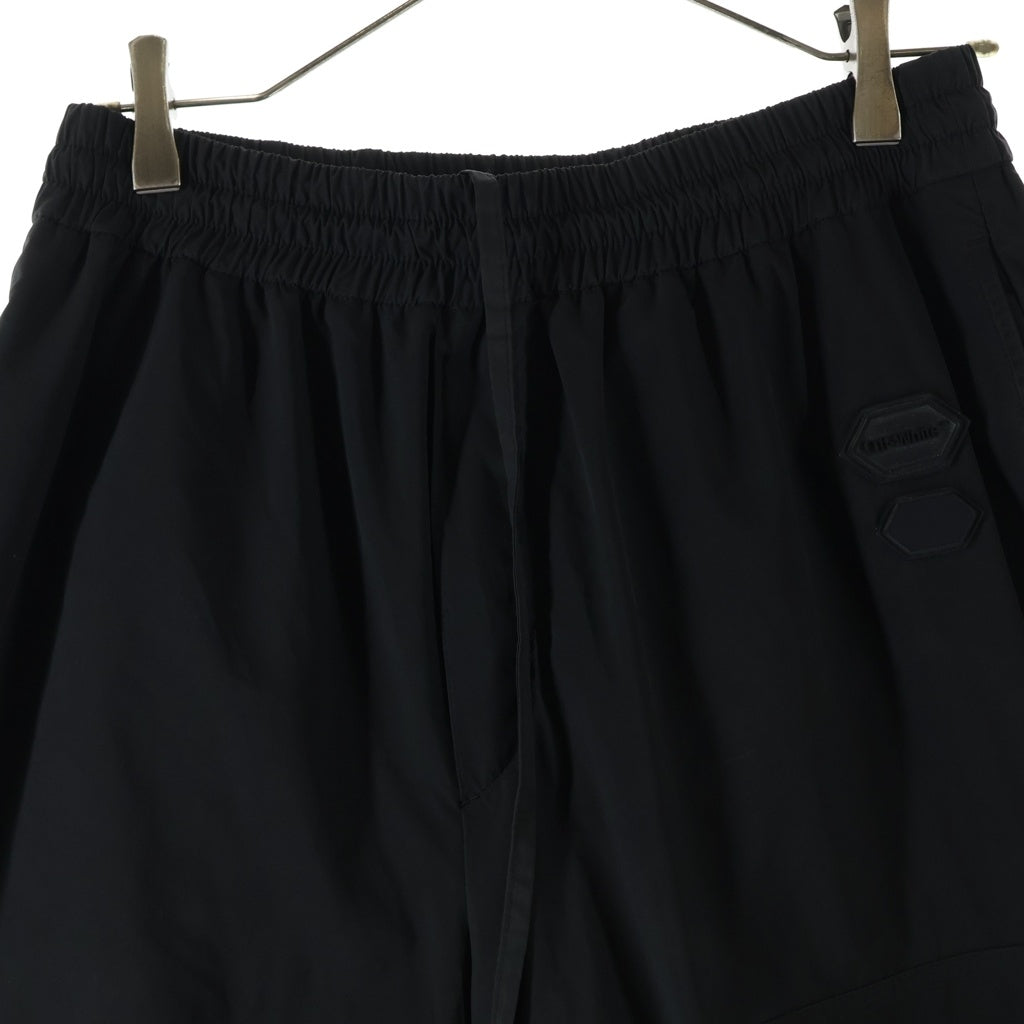 OFF-WHITE(オフホワイト) ロゴパッチ ワイドナイロンロングパンツ ブラック OMCA238F22FAB002