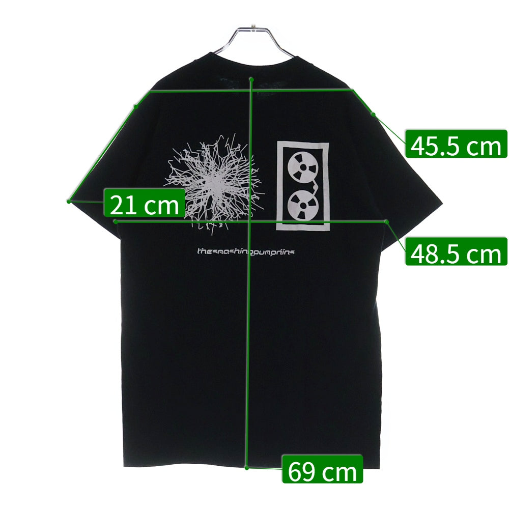 VINTAGE(ヴィンテージ) 00s THE SMASHING PUMPKINS Machina II Friends And Enemies スマッシングパンプキンズ バンド 両面プリント半 袖Tシャツ カットソー ブラック