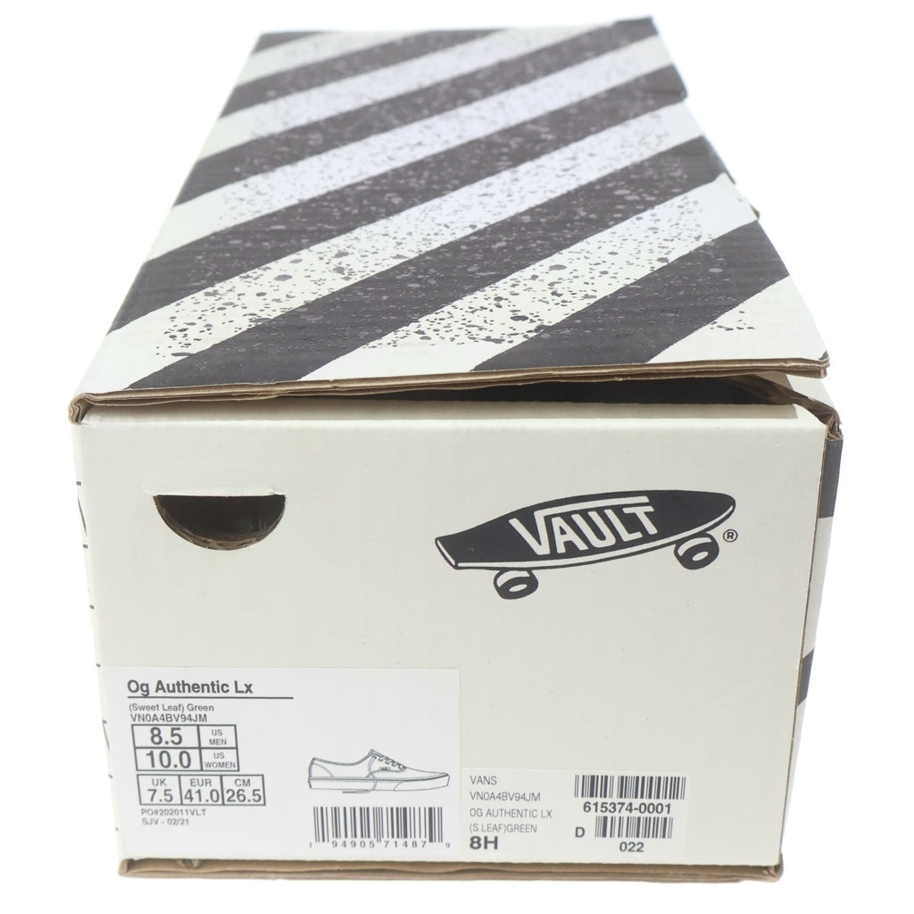VANS(ヴァンズ) OG AUTHENTIC LX SWEET LEAF オーセンティック ローカットスニーカー ホワイト/グリーン US8.5/26.5cm VN0A4BV94JM