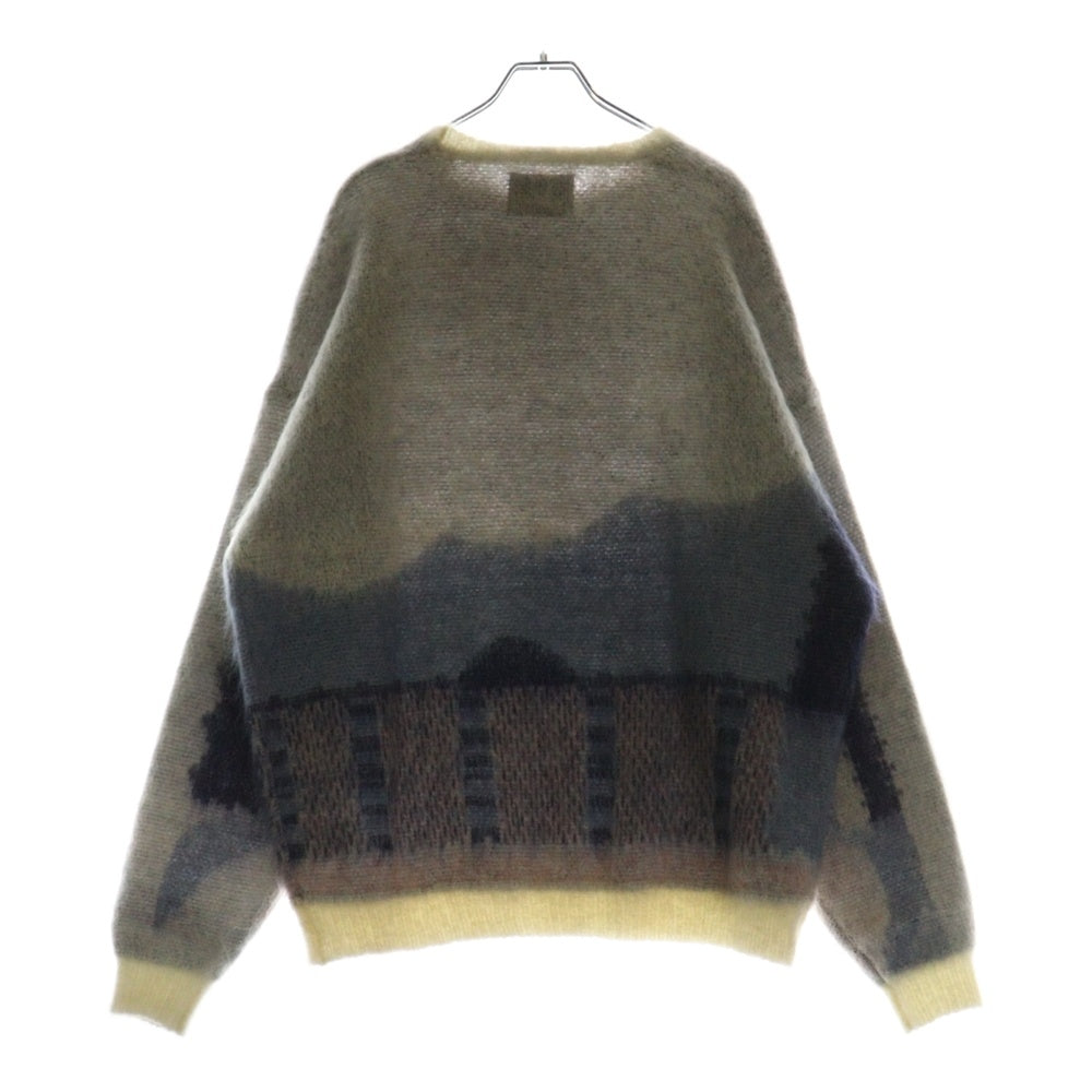 SON OF THE CHEESE(サノバチーズ) 21AW Water KNIT ウォーターグラデーションデザイン モヘアニットセーター マルチ SC2120-KN01