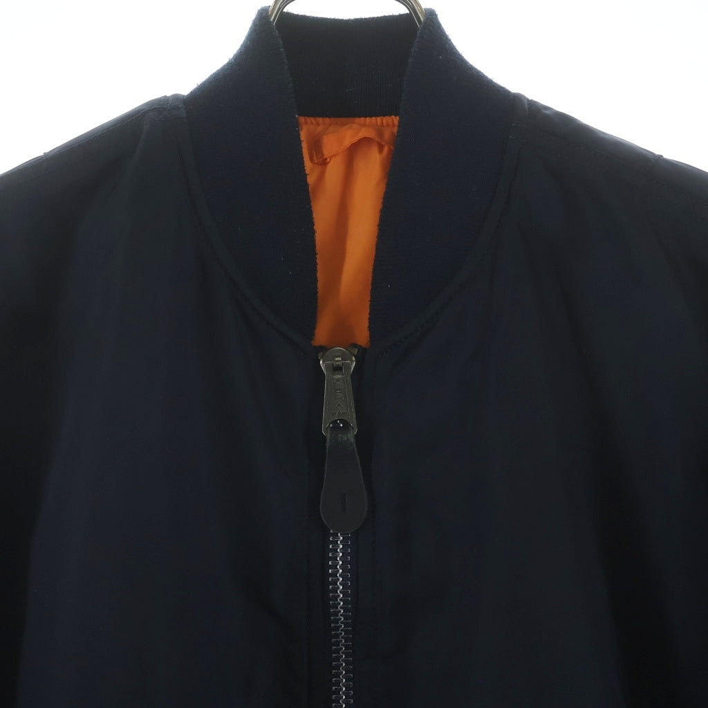 ALPHA INDUSTRIES(アルファ インダストリーズ) リバーシブル MA-1 フライトジャケット ネイビー/オレンジ