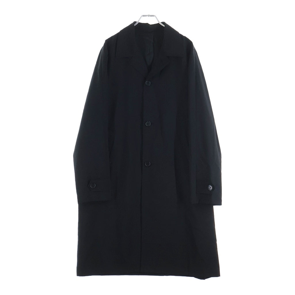 UNDERCOVER(アンダーカバー) 25AW モヘヤポプリンランダムハギ 圧着シーム ステンカラーコート ブラック UC2E4307