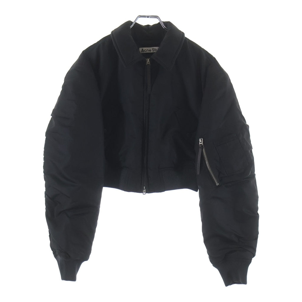 Acne Studios(アクネ ストゥディオズ) クロップド ボンバージャケット ブラック 32 レディース