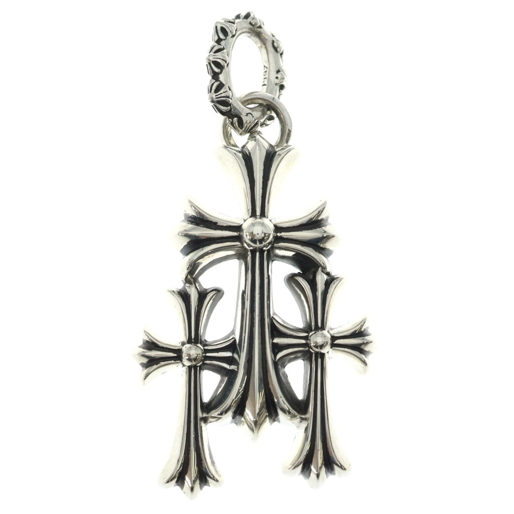 CHROME HEARTS(クロムハーツ) 3 CH CRS LRG トリプルCHクロス ラージ ペンダントトップ シルバー