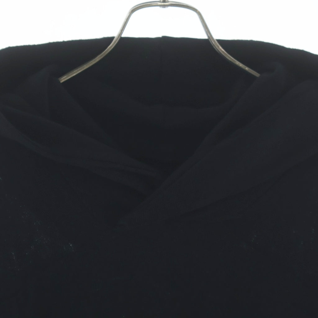 JULIUS(ユリウス) 14AW ウールロングプルオーバーパーカーフーディー ブラック 477CUM1