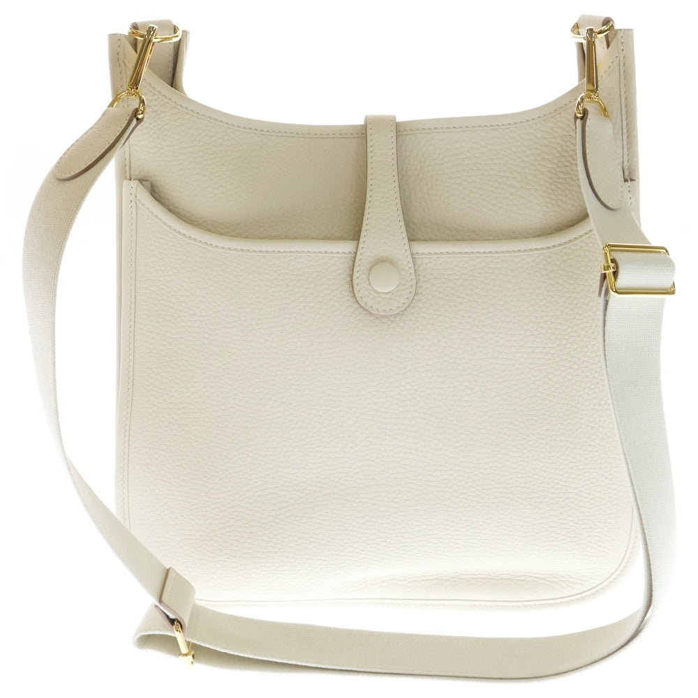 HERMES(エルメス) エヴリンPM トリヨンクレマンス レザー パンチング Hロゴ ショルダーバッグ ゴールド金具 ベージュ