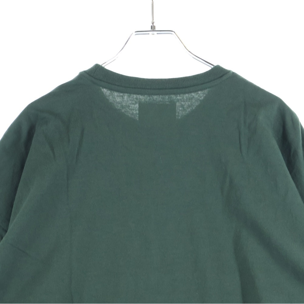 WTAPS(ダブルタップス) 23AW AII 01 LS COTTON PROTECT ロゴ刺繍 長袖Tシャツ ロンT グリーン 232ATDT-CSM06