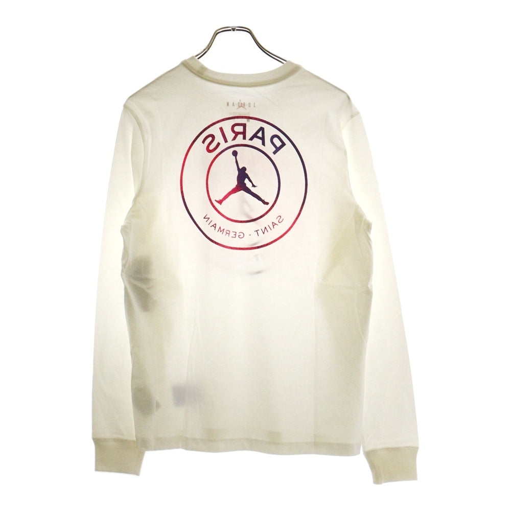 NIKE(ナイキ) JORDAN BRAND AS M J PSG LS TEE 両面プリント クルーネック長袖Tシャツカットソー ホワイト CZ0794-100