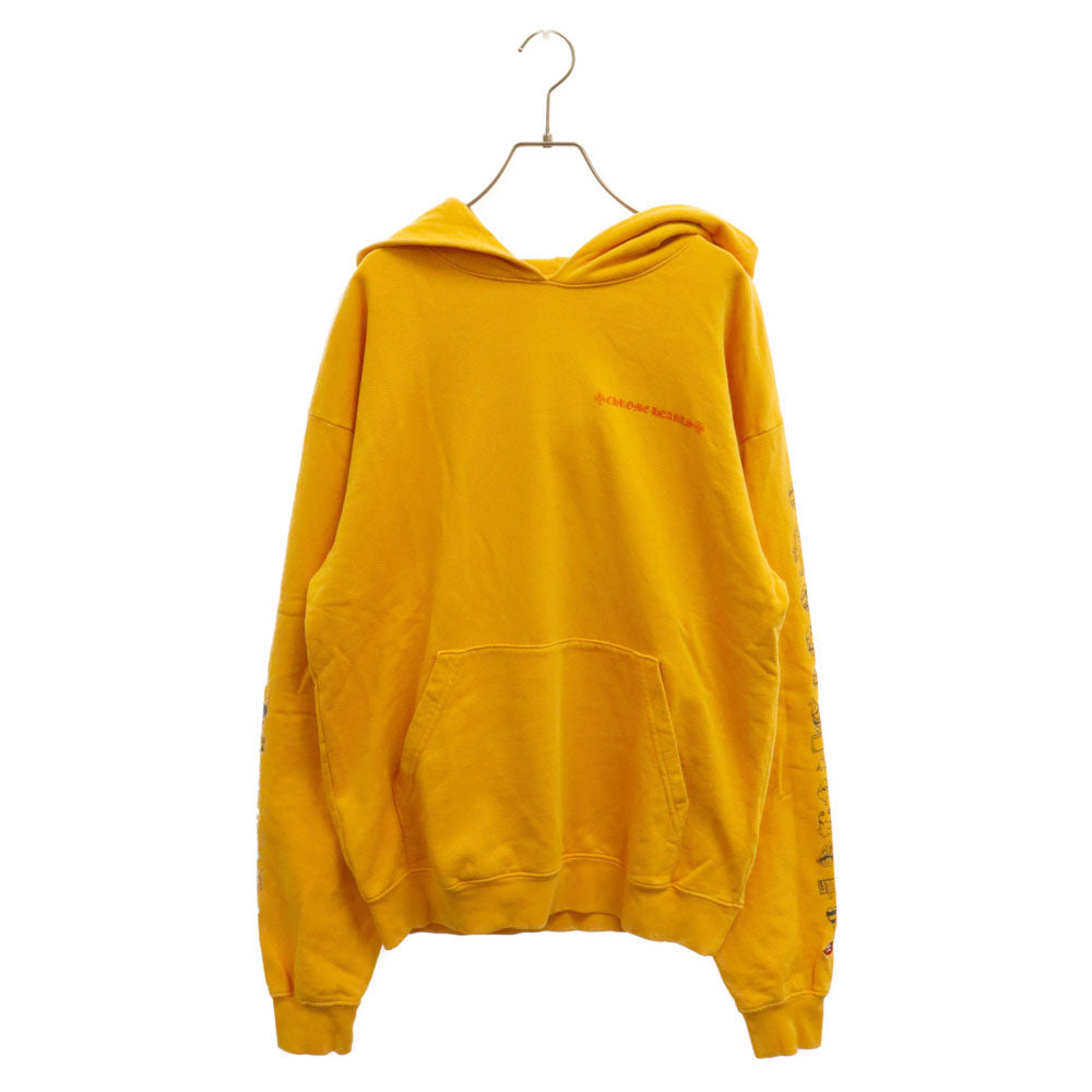 CHROME HEARTS(クロムハーツ) PPO mustard HD PLVR MATTY BOYバックプリントプルオーバーパーカー マスタード