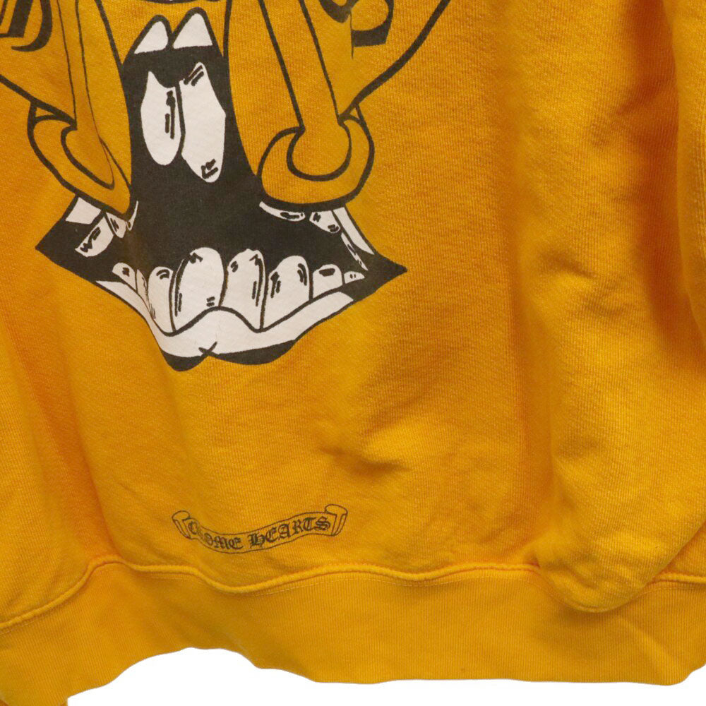 CHROME HEARTS(クロムハーツ) PPO mustard HD PLVR MATTY BOYバックプリントプルオーバーパーカー マスタード