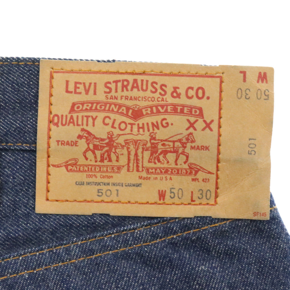 Levi's(リーバイス) 80s VINTAGE 501 66後期 ヴィンテージ デッドストック ボタンフライ デニム パンツ インディゴ