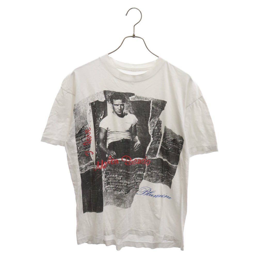 VINTAGE(ヴィンテージ) 80-90's Marlon Brando Tee マーロン ブランド フロントプリント半袖Tシャツ カットソー ホワイト