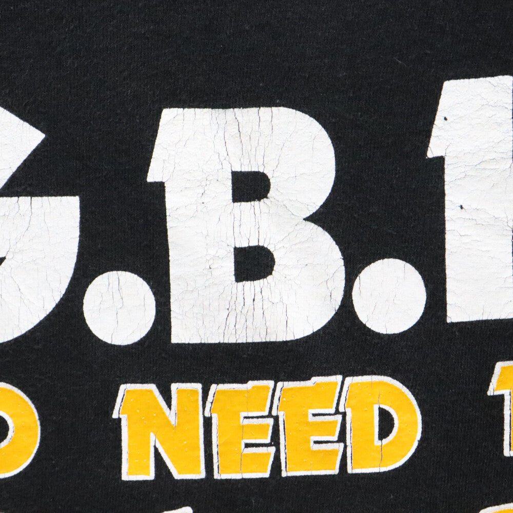 VINTAGE(ヴィンテージ) 80S VINTEGE G.B.H No Need To Panic 1987 Tou TEE フロントプリント半袖Tシャツ カットソー ブラック ヴィンテージ