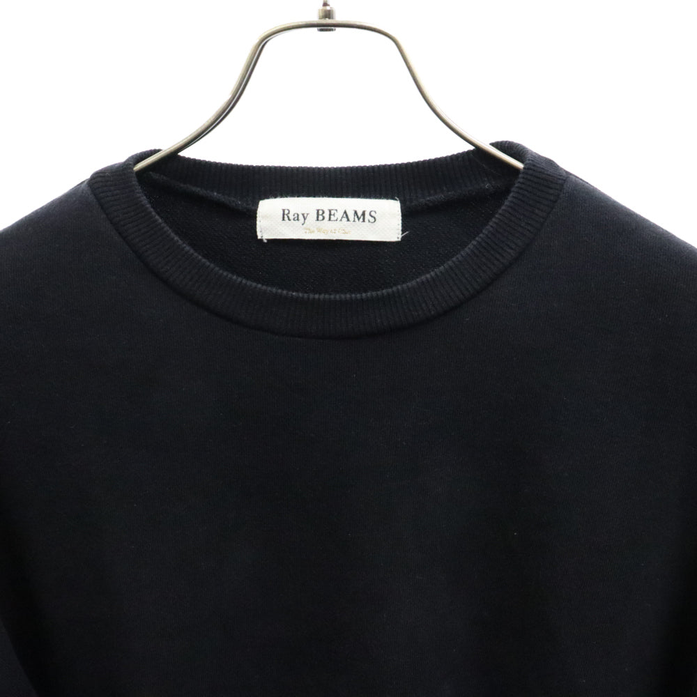 RayBEAMS(レイビームス) 起毛デザイン スウェット セーター ブラック