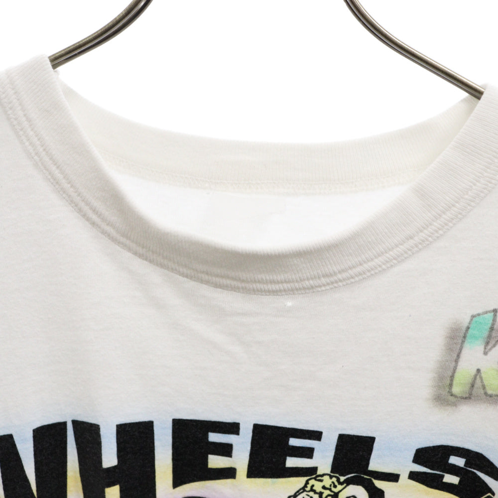 VINTAGE(ヴィンテージ) 00S VINTEGE KRYS WHEELS カープリント半袖Tシャツ カットソー ホワイト ヴィンテージ