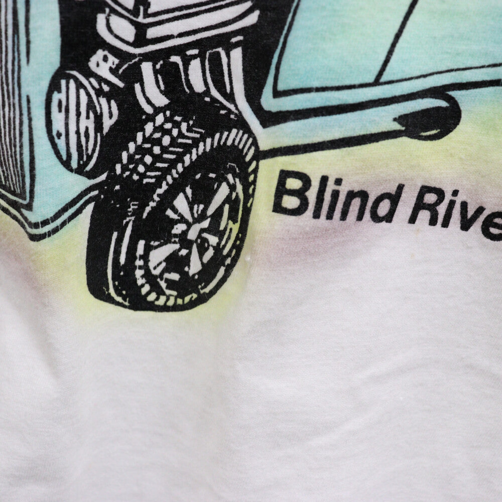 VINTAGE(ヴィンテージ) 00S VINTEGE KRYS WHEELS カープリント半袖Tシャツ カットソー ホワイト ヴィンテージ