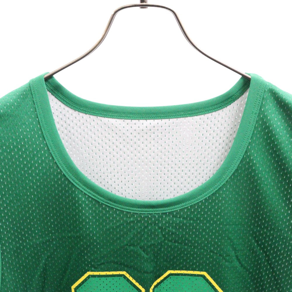 CHROME HEARTS(クロムハーツ) MESH WARM UP JERSEY リバーシブル CHロゴプリント メッシュタンクトップ ノースリーブ グリーン