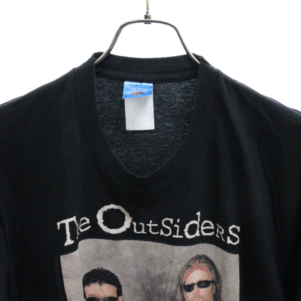 VINTAGE(ヴィンテージ) 90s THE OUTSIDERS NWO ジアウトサイダー プリント 半袖Tシャツ カットソー ブラック