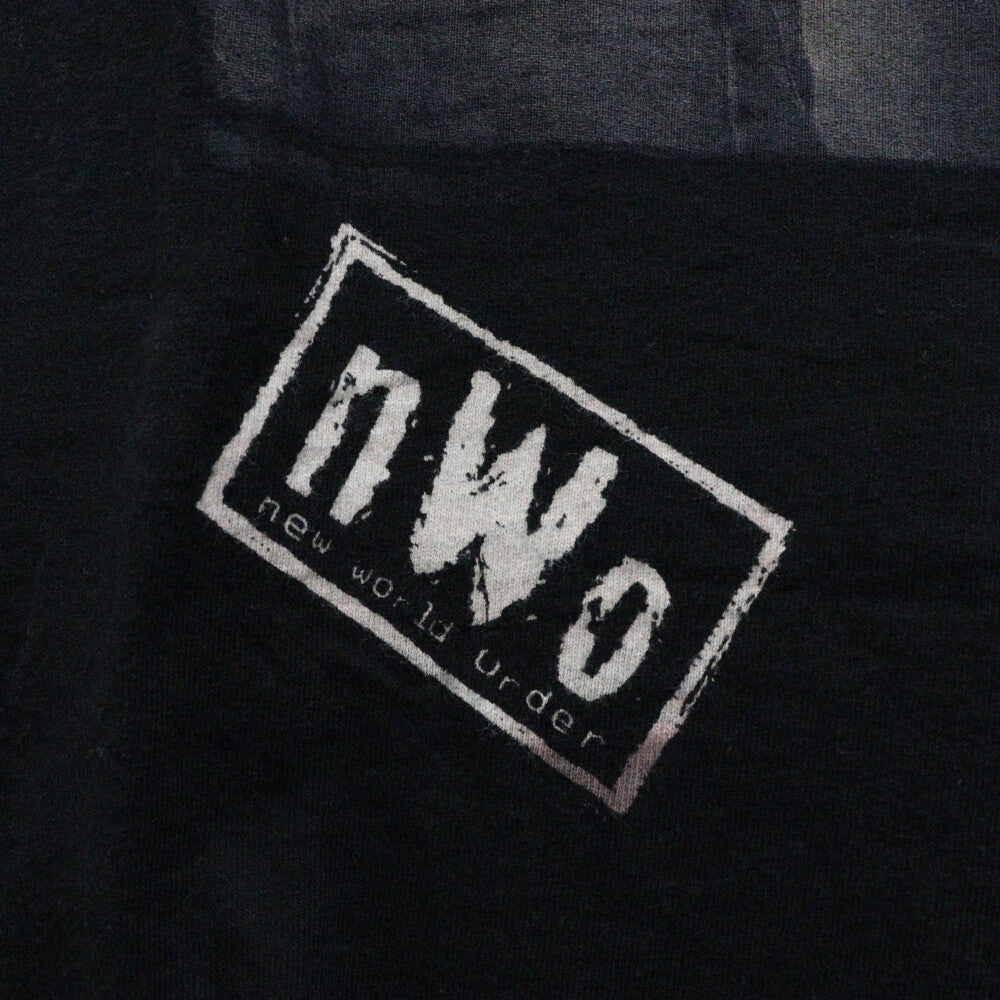 VINTAGE(ヴィンテージ) 90s THE OUTSIDERS NWO ジアウトサイダー プリント 半袖Tシャツ カットソー ブラック