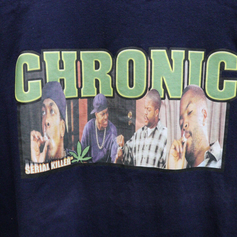 VINTAGE(ヴィンテージ) 90s serial killer シリアルキラー プリント 半袖Tシャツ カットソー ネイビー