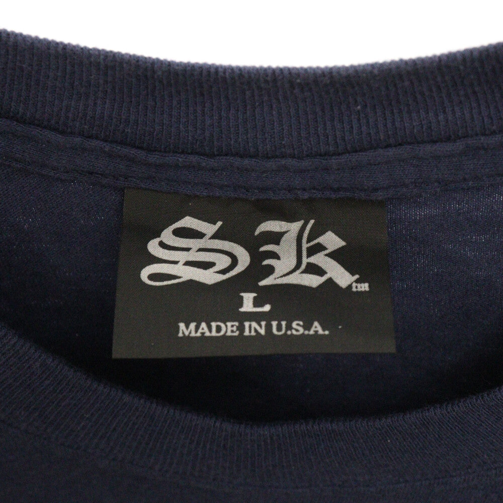 VINTAGE(ヴィンテージ) 90s serial killer シリアルキラー プリント 半袖Tシャツ カットソー ネイビー